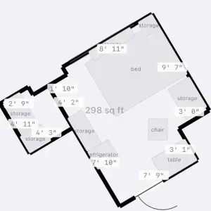Floor plan generated by RoomScope